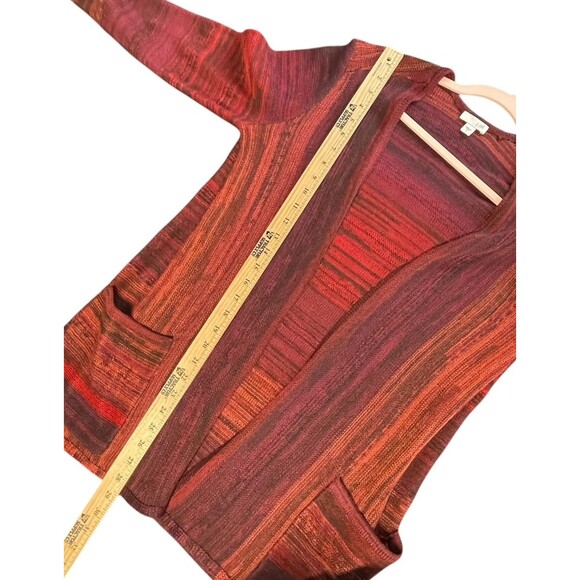 J Jill Cardigan Womens Size Small Orange‎ Brown Wool Long Sleeve Casual Career - Picture 7 of 9